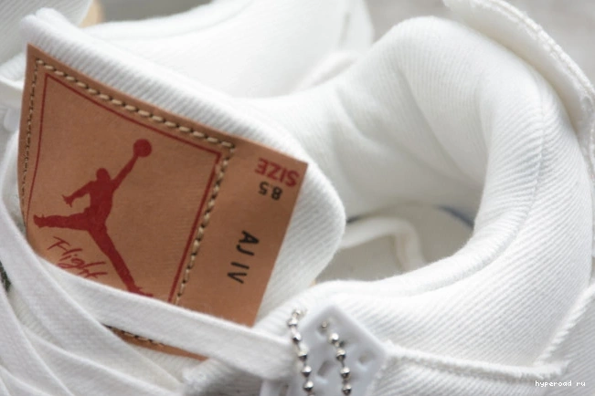 Jordan x 4 AO2571-100 Air 'White' Levi's 0826